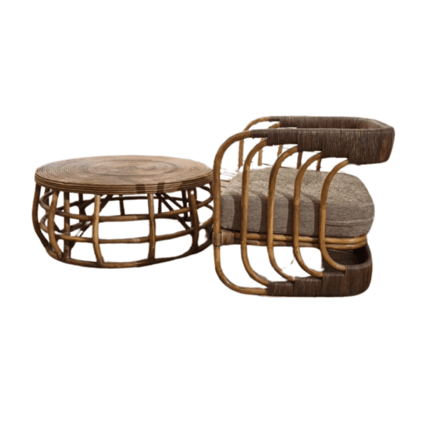 Malibu Bamboo Rattan Lounge Chair - Image 15