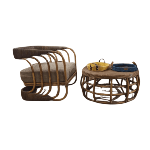 Malibu Bamboo Rattan Lounge Chair - Image 14