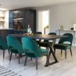 Emerald Velvet Dining Set