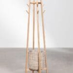Nordic Coat Rack with Storage Basket