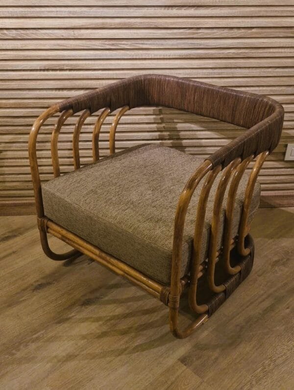 Malibu Bamboo Rattan Lounge Chair - Image 5