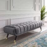 Velvet Tufted Banquette