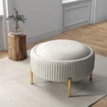 Sienna Pleated Ottoman